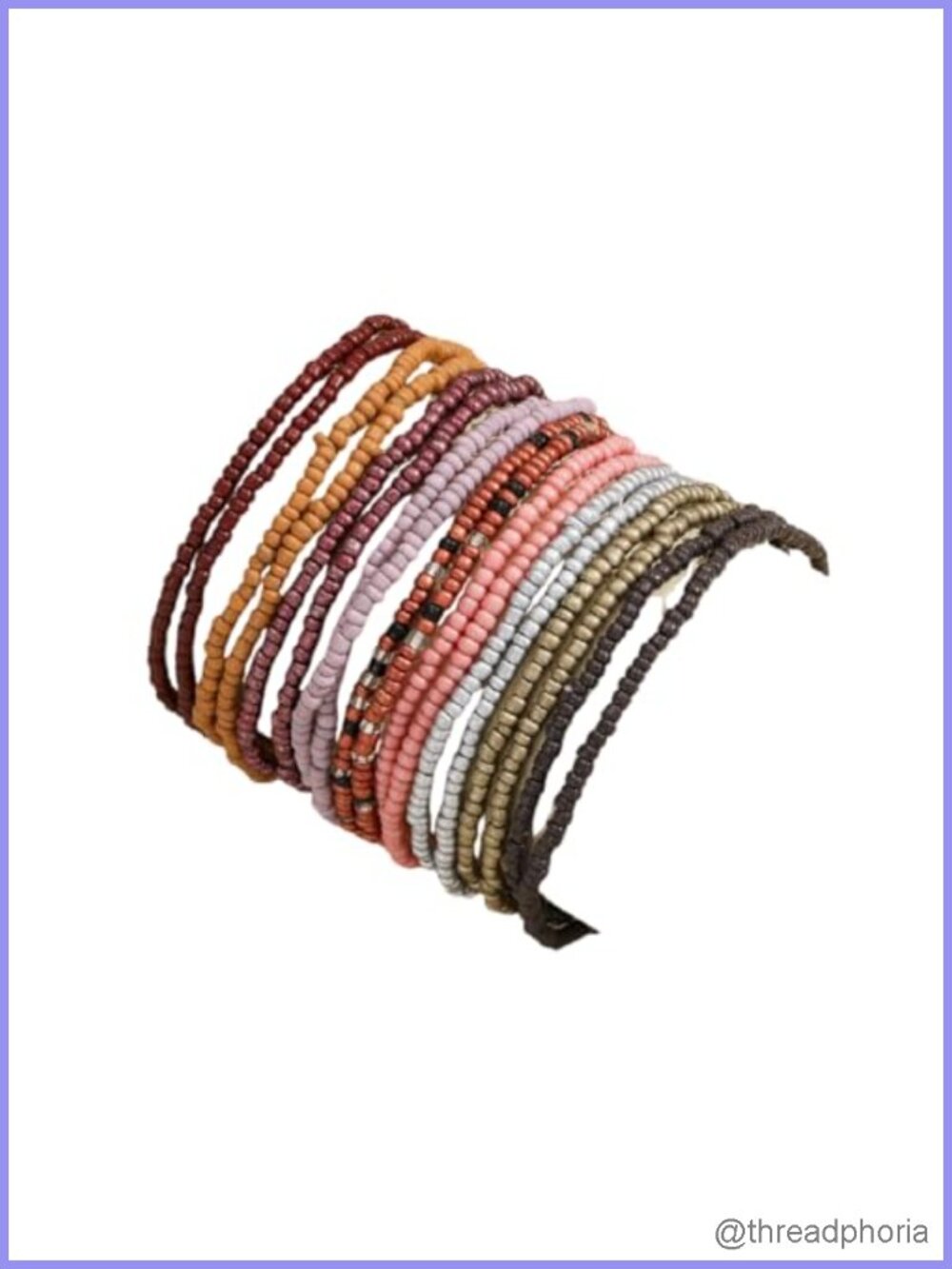 18Pcs Bohemian Stretch Beaded Bracelets Set for Women Stackable Adjustable